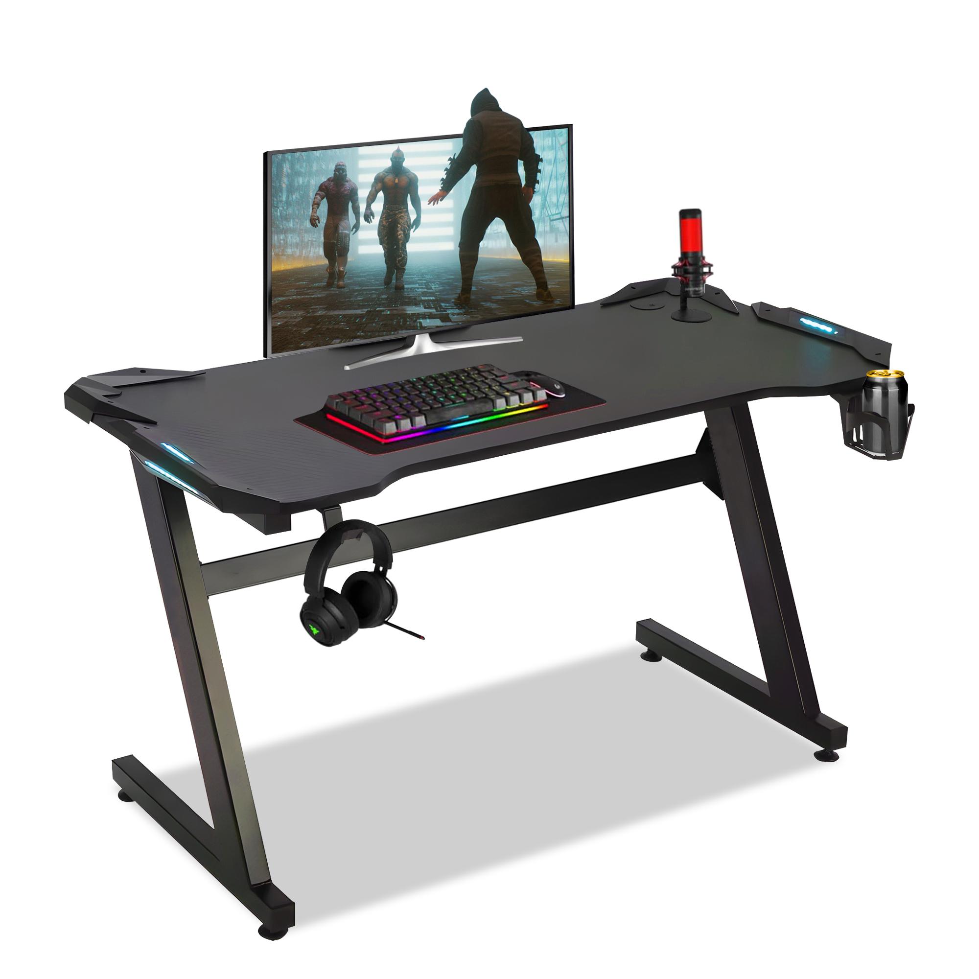 Bayt Game Bureau Met Led – Zwart - Baytliving