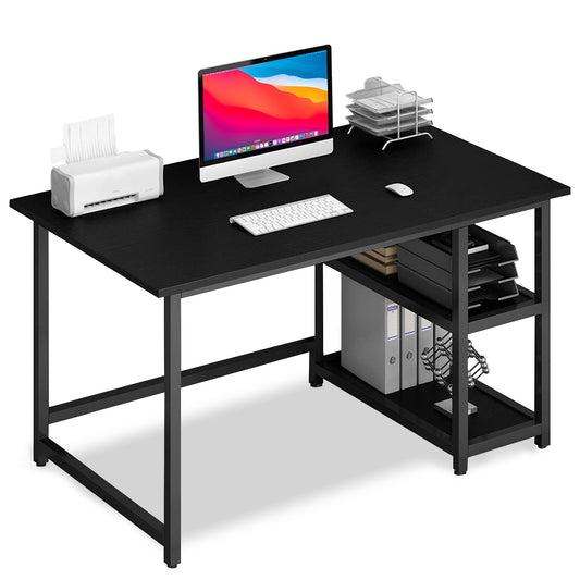 Bayt Bureau met Plankjes - 110x50x75 cm - Zwart
