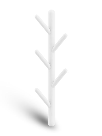 Bayt Wandkapstok - 5 Haken - wit