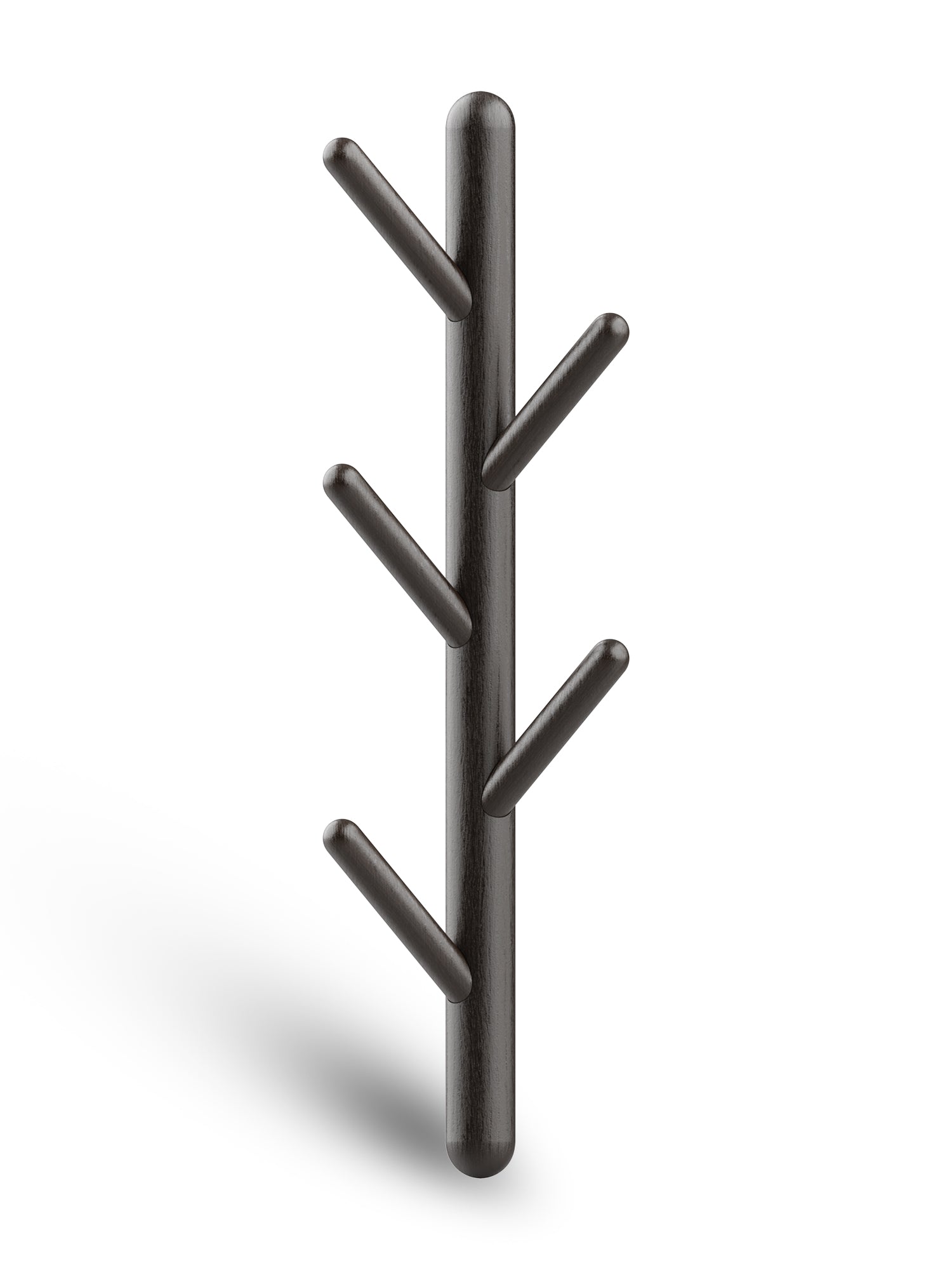 Bayt Wandkapstok - 5 Haken - zwart - Baytliving