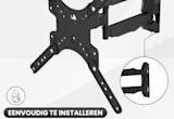 Bayt TV Beugel - TV Muurbeugel - Draaibaar - Kantelbaar - 32 Inch tot 55 inch - Tot 30 kg - Zwart - Baytliving