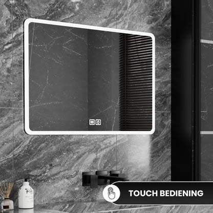 Bayt Badkamerspiegel met LED - 75x52 cm - 3 Lichtstanden