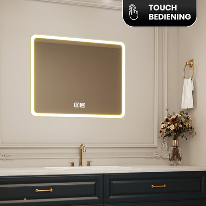 Bayt Badkamerspiegel met LED - 58x46 cm - 3 Lichtstanden