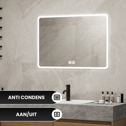 Bayt Badkamerspiegel met LED - 75x52 cm - 3 Lichtstanden