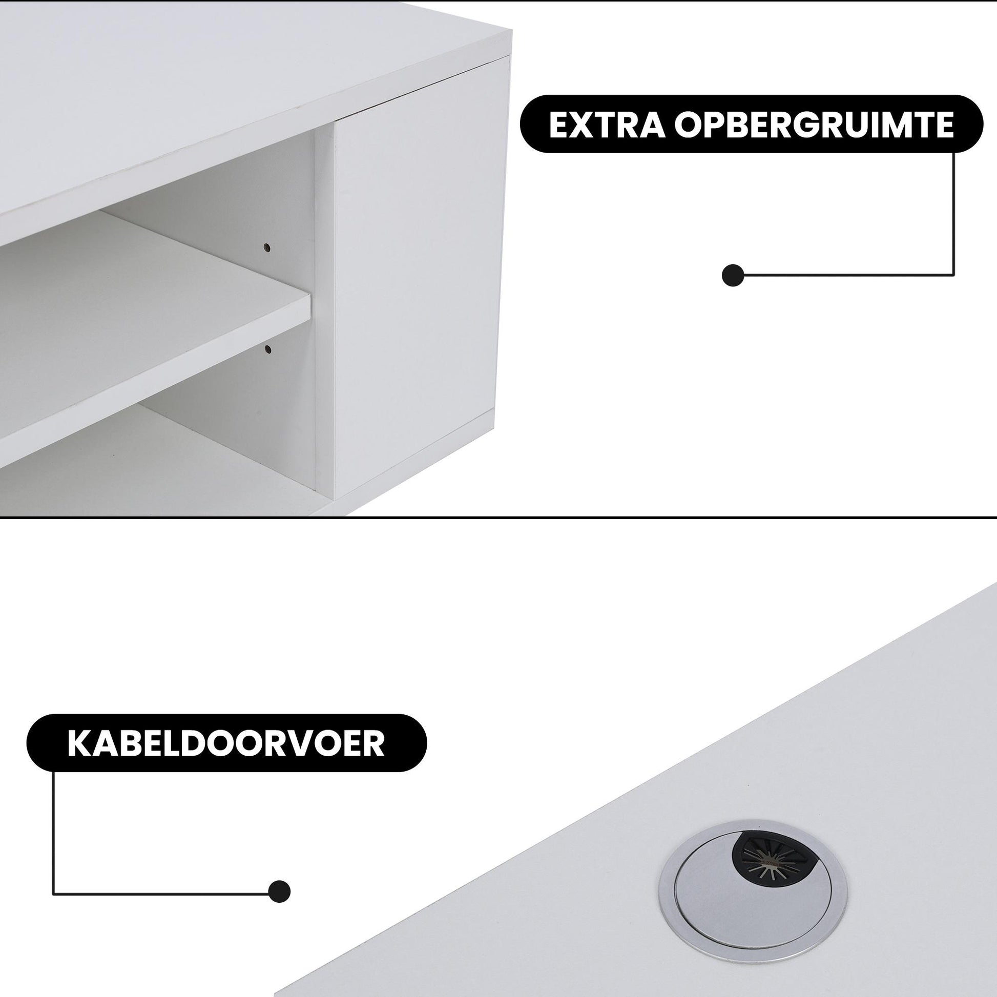 Bayt TV Meubel – Wit - Baytliving