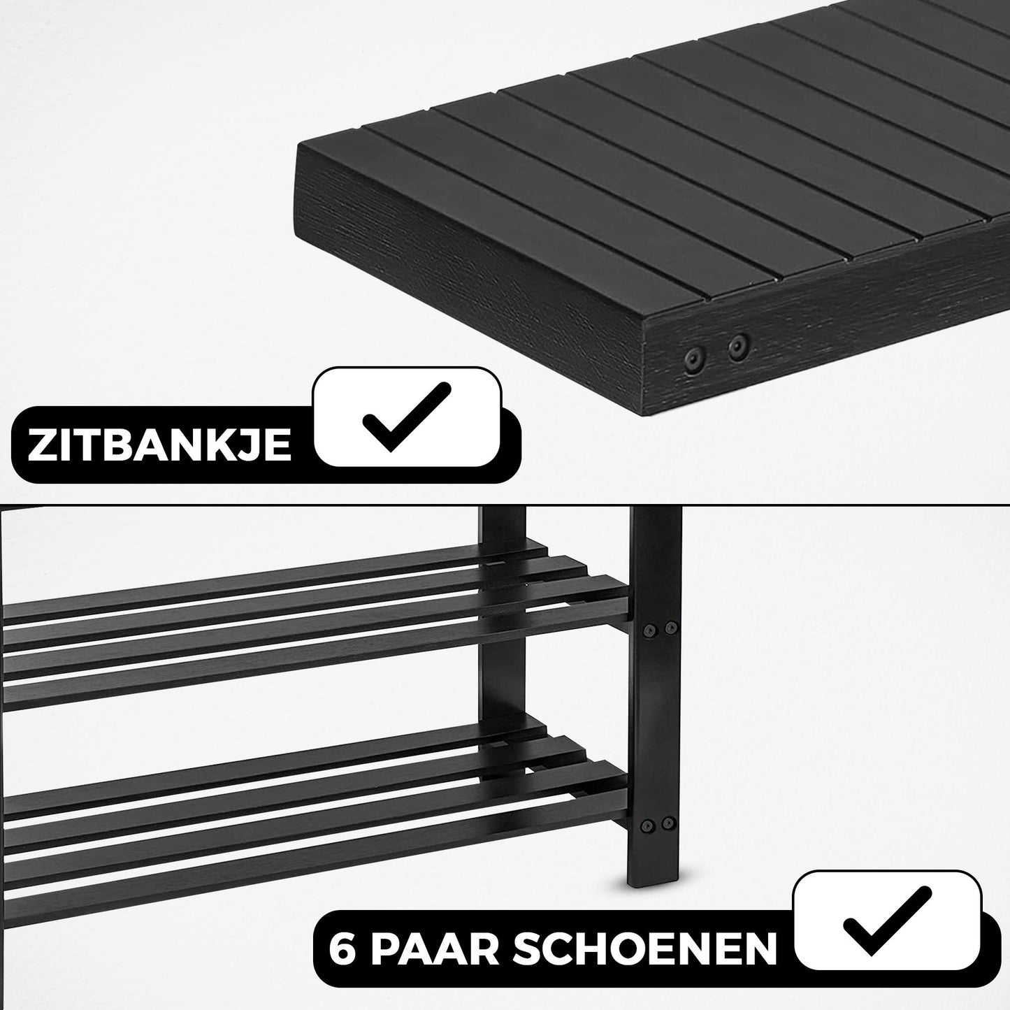 Bayt Schoenenrek – Hout – 28 x 45 x 70 cm - Baytliving