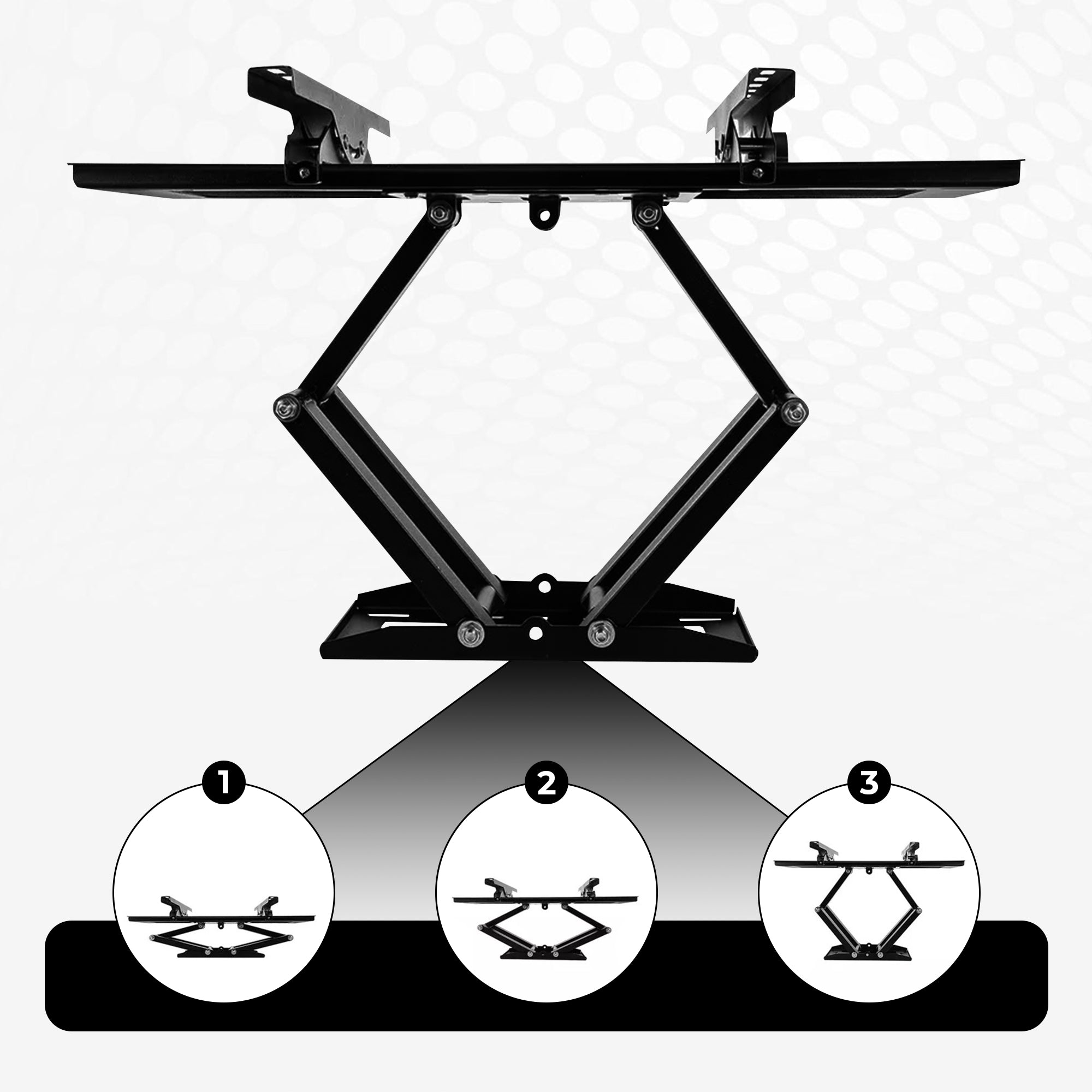 Bayt TV Beugel - TV Muurbeugel - Draaibaar - Kantelbaar - 32 Inch tot 55 inch - Tot 40 kg - Zwart - Baytliving