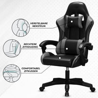 Bayt Gaming Stoel – Grijs/Zwart - Baytliving