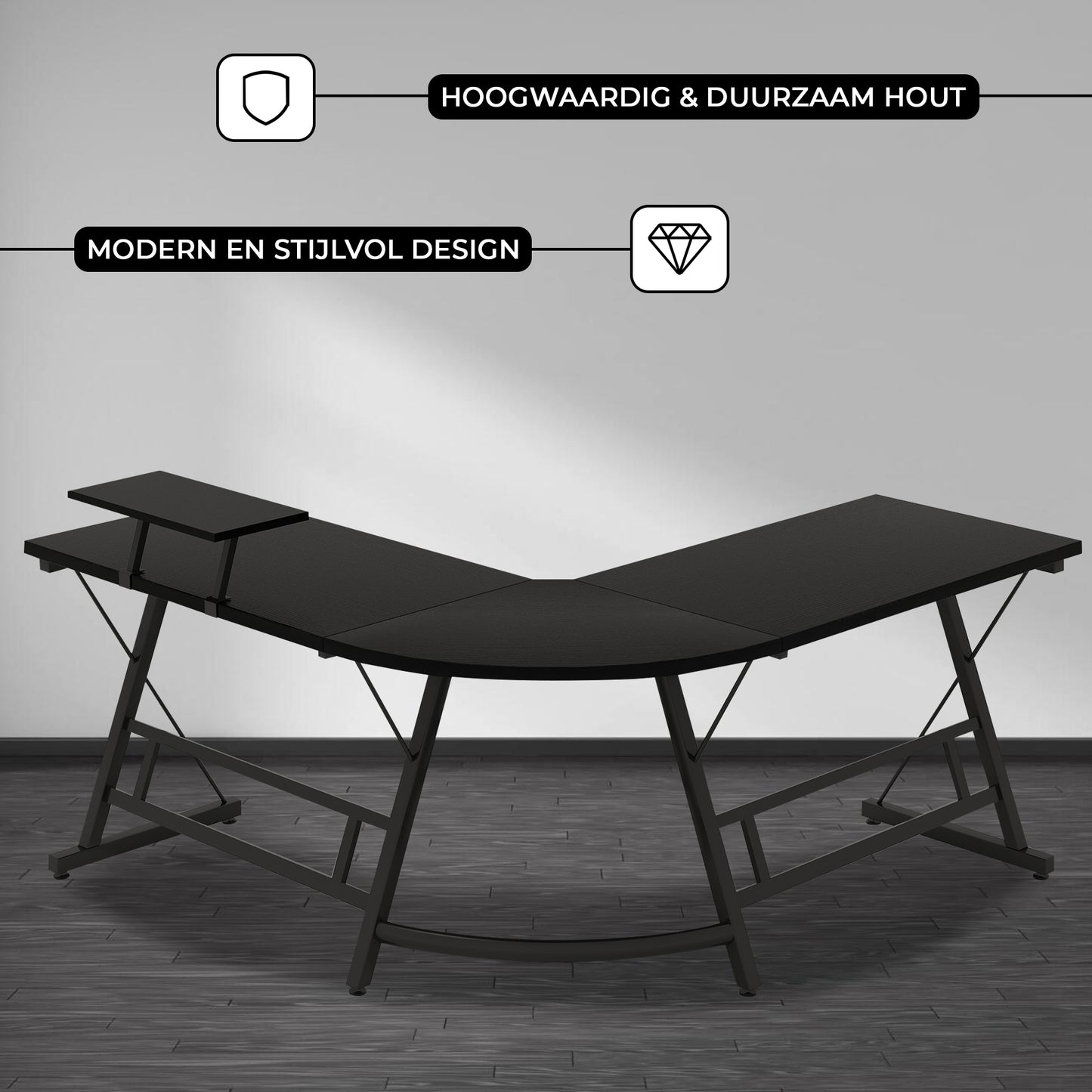 Bayt Hoekbureau – 129 x 129 x 74 cm - Baytliving