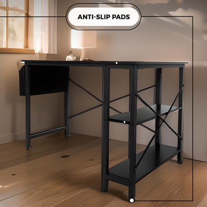 Bayt Hoekbureau – Zwart – 120 x 70 x 73 cm - Baytliving