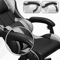 Bayt Gaming Stoel – Grijs/Zwart - Baytliving