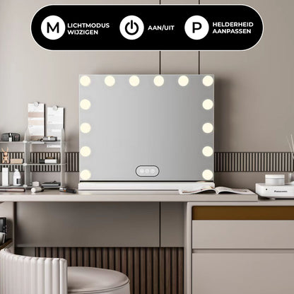 Hollywood Spiegel - 50x40cm - 10x Vergroting