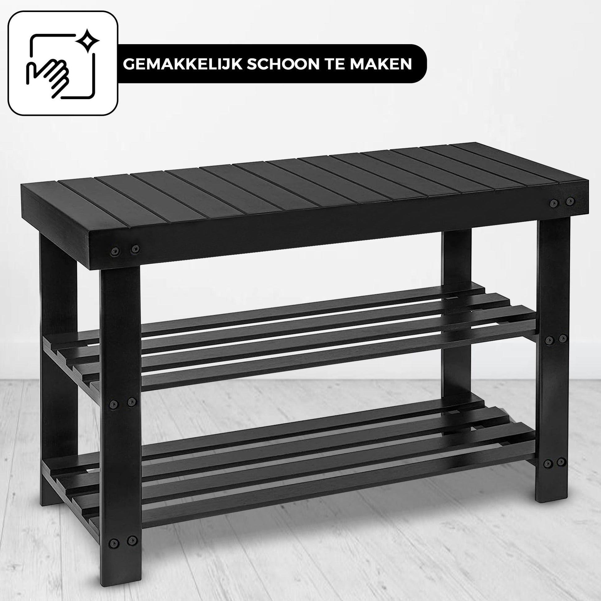Bayt Schoenenrek – Hout – 28 x 45 x 70 cm - Baytliving
