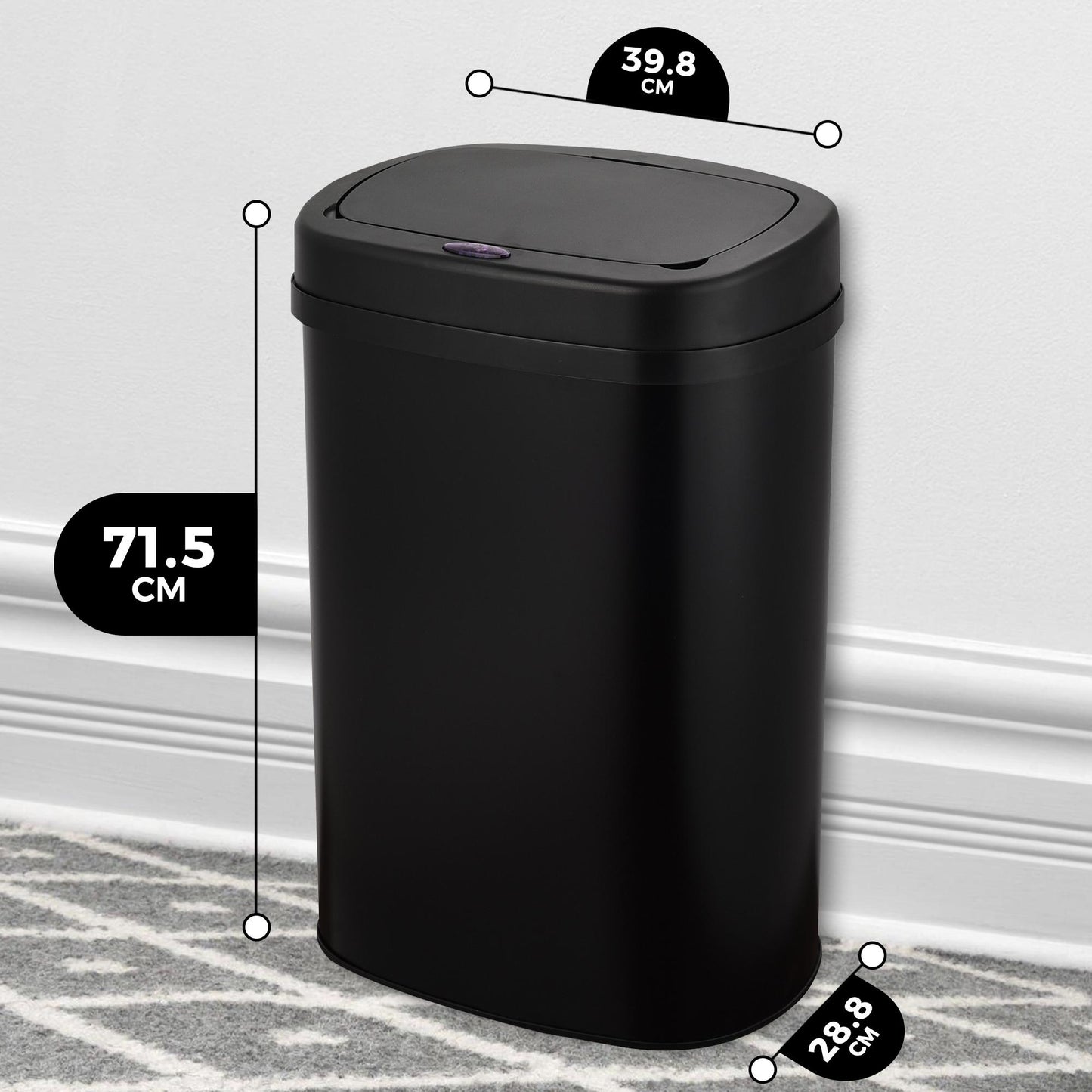 Bayt Prullenbak met Sensor – 60L - Baytliving