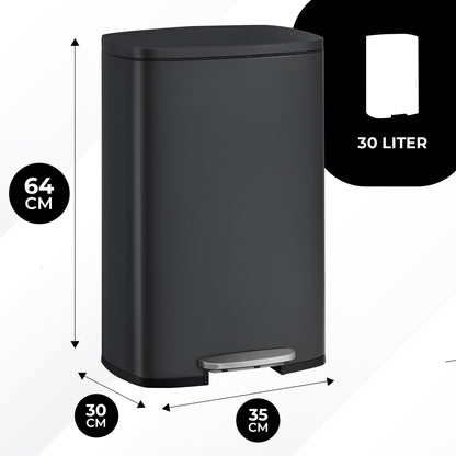 Bayt Prullenbak 30 Liter – Pedaalemmer - Baytliving