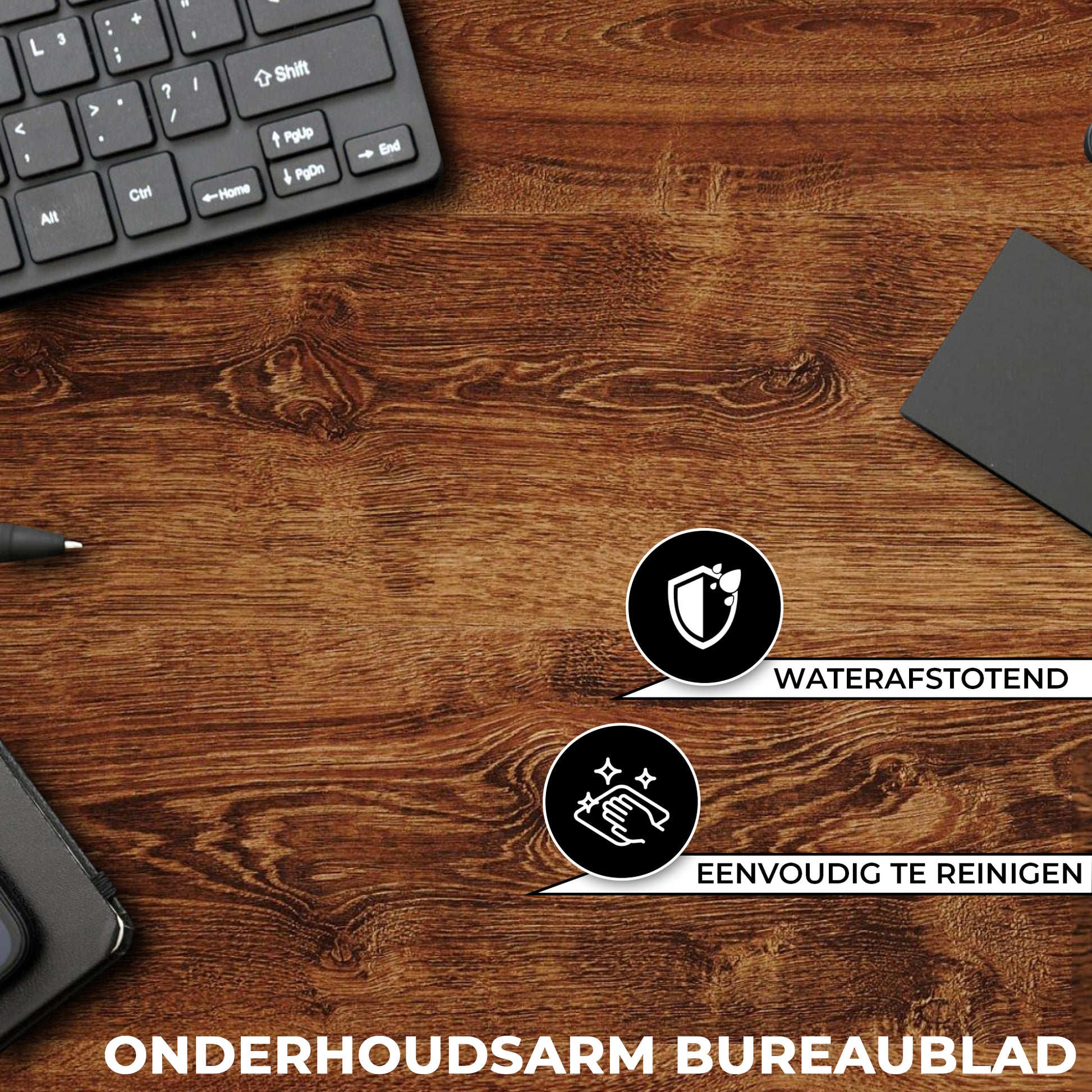 Bayt Zit Sta Bureau - Elektrisch verstelbaar - 120x60cm - Bruin - Baytliving