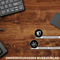 Bayt Zit Sta Bureau - Elektrisch verstelbaar - 120x60cm - Bruin - Baytliving
