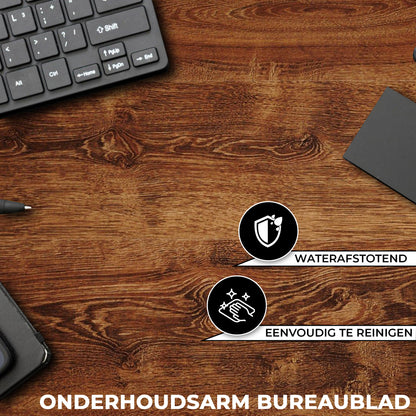 Bayt Zit Sta Bureau - Elektrisch verstelbaar - 120x60cm - Bruin - Baytliving