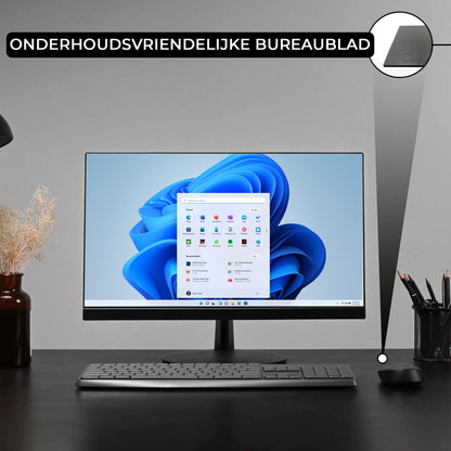 Bayt Bureau met Plankjes - 110x50x75 cm - Zwart