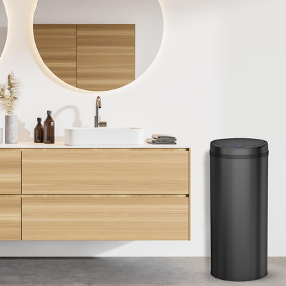 Bayt Prullenbak sensor 50 liter zwart - Baytliving