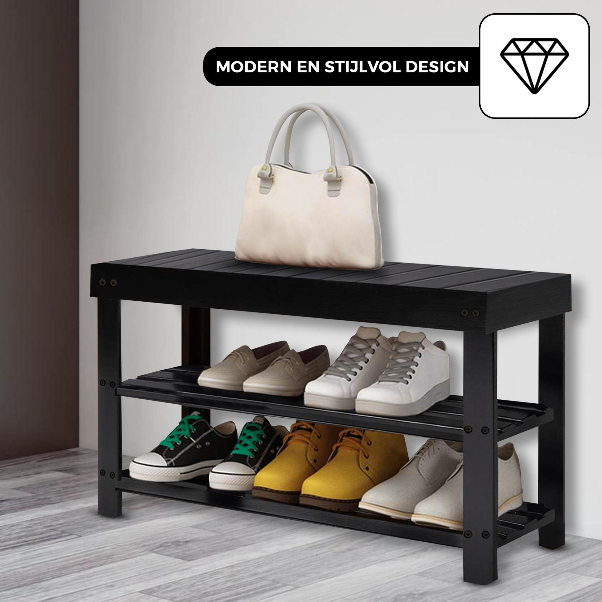 Bayt Schoenenrek – Hout – 28 x 45 x 70 cm - Baytliving
