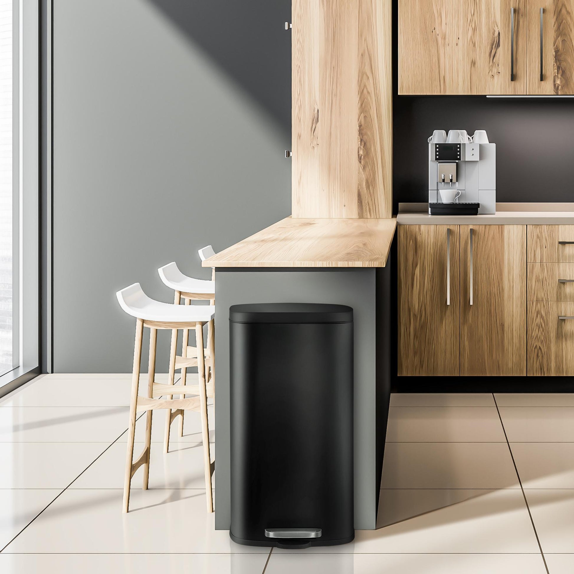 Bayt Prullenbak 30 Liter – Pedaalemmer - Baytliving
