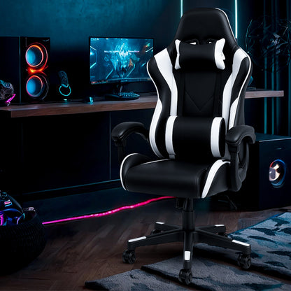 Bayt Gaming Stoel - Wit/Zwart