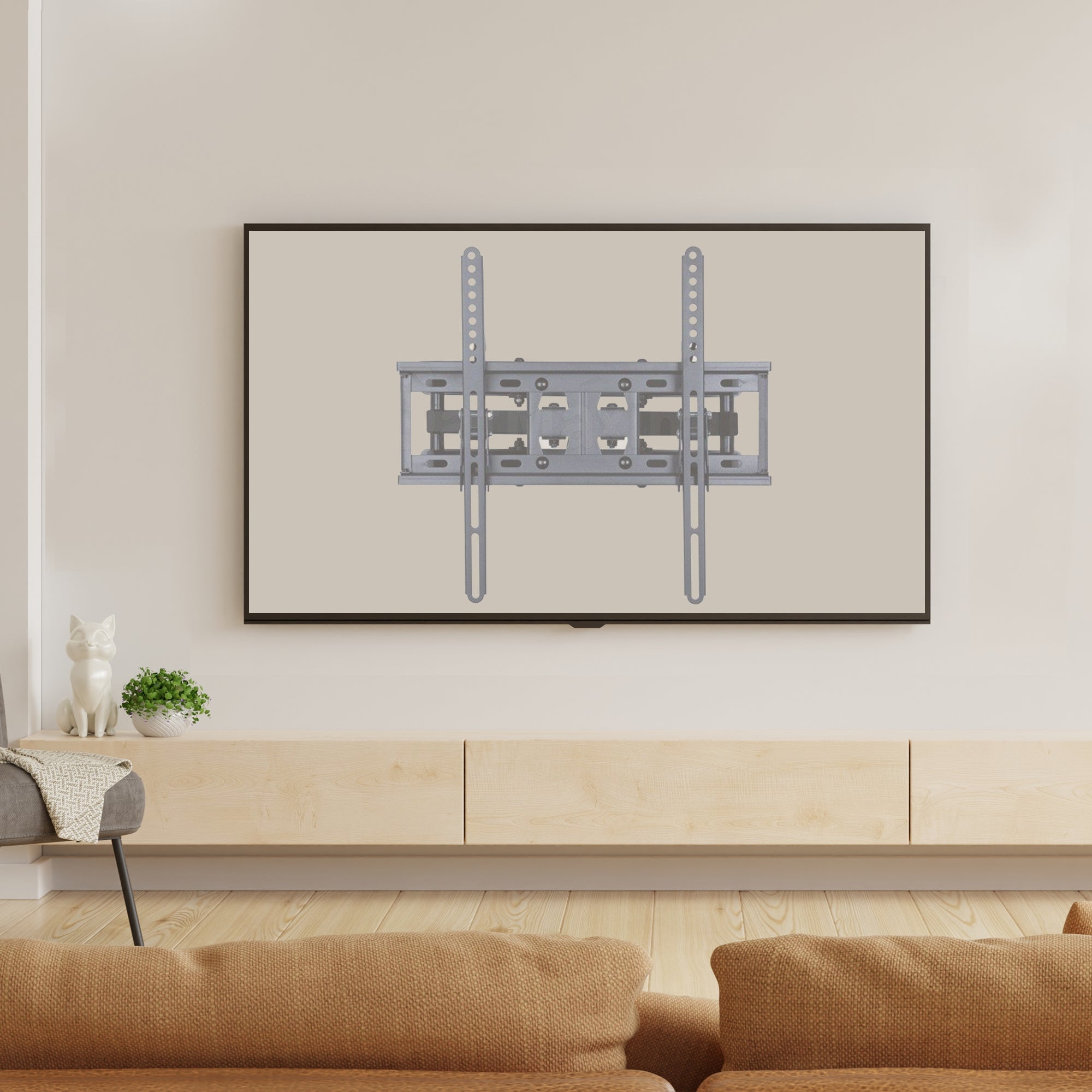 Bayt TV Beugel - TV Muurbeugel - Draaibaar - Kantelbaar - 32 Inch tot 55 inch - Tot 40 kg - Zwart - Baytliving
