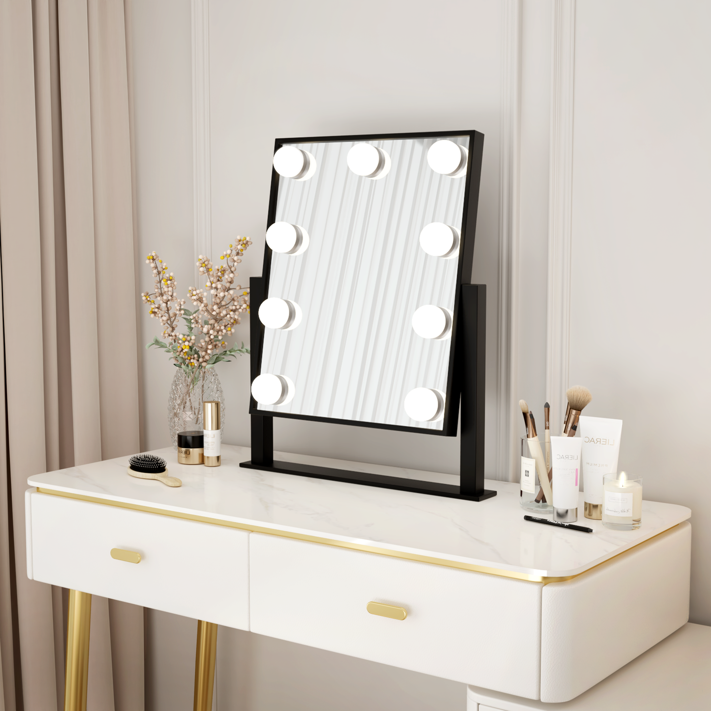 Hollywood Spiegel – 36 x 30Cm - Baytliving