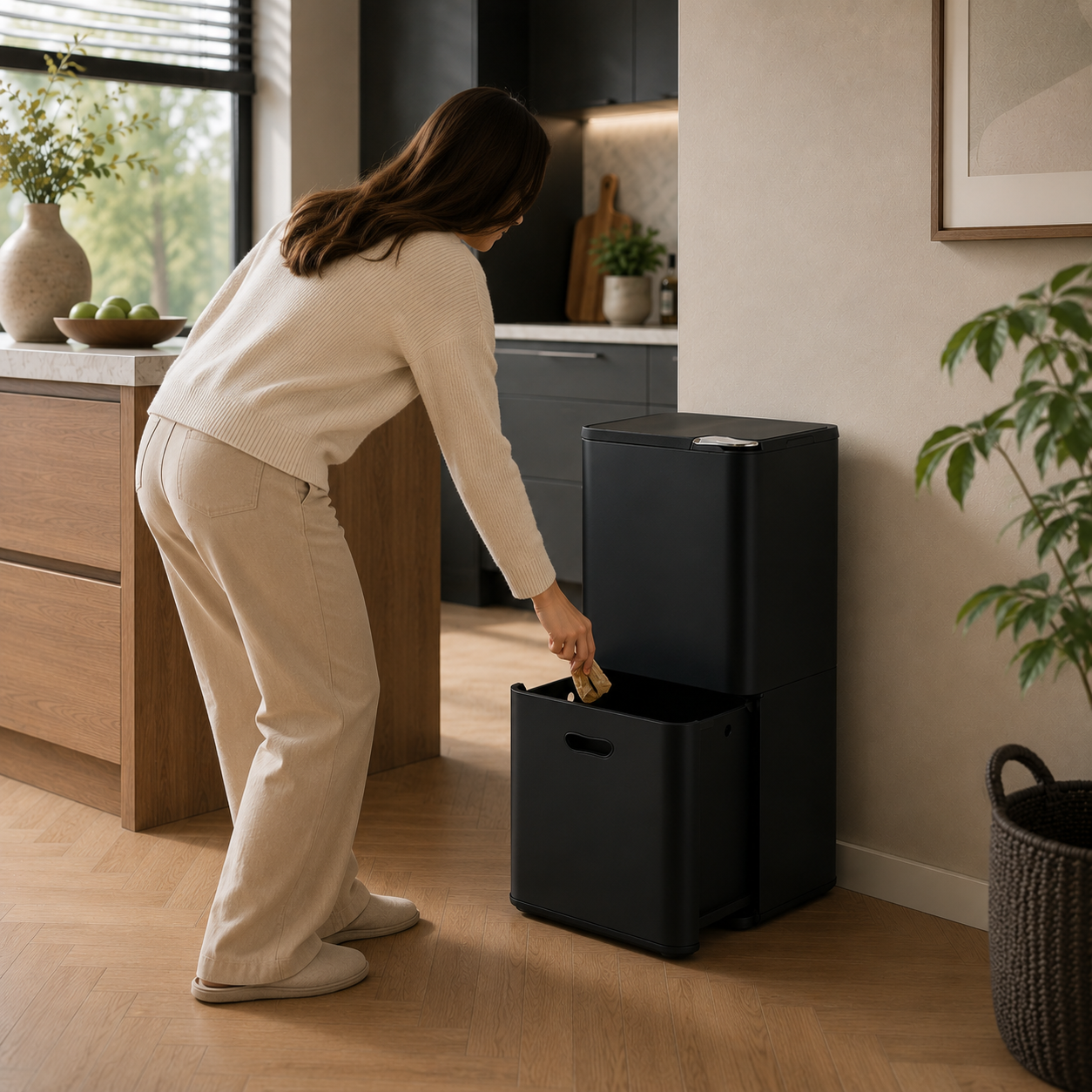 Touch Bin 2 compartimenten - Baytliving