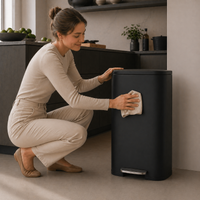 Bayt Prullenbak 30 Liter – Pedaalprullenbak - Zwart - Baytliving