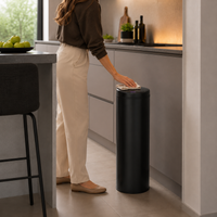 Bayt Prullenbak 50 liter - Sensor Prullenbak - Zwart - Baytliving