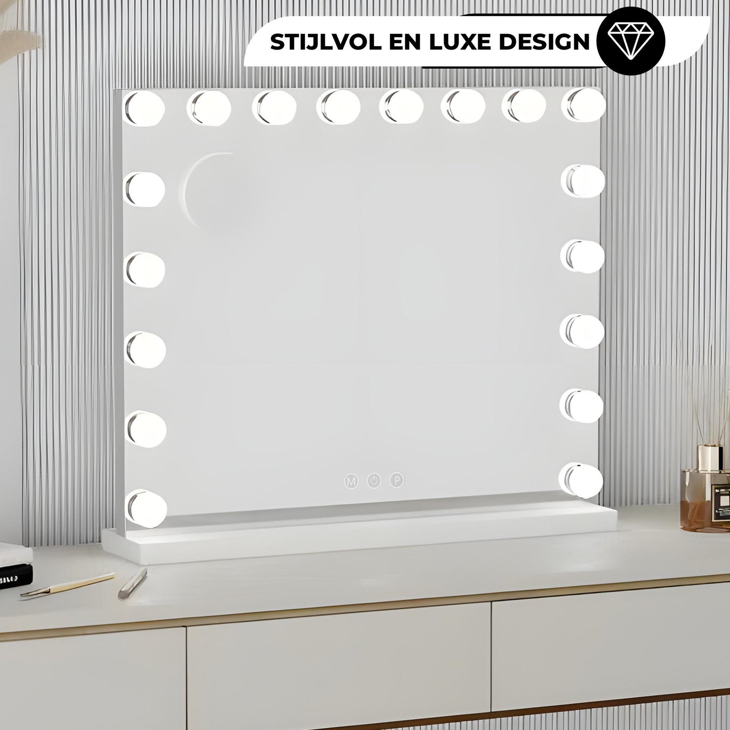 Hollywood Spiegel – 80×60Cm - Baytliving