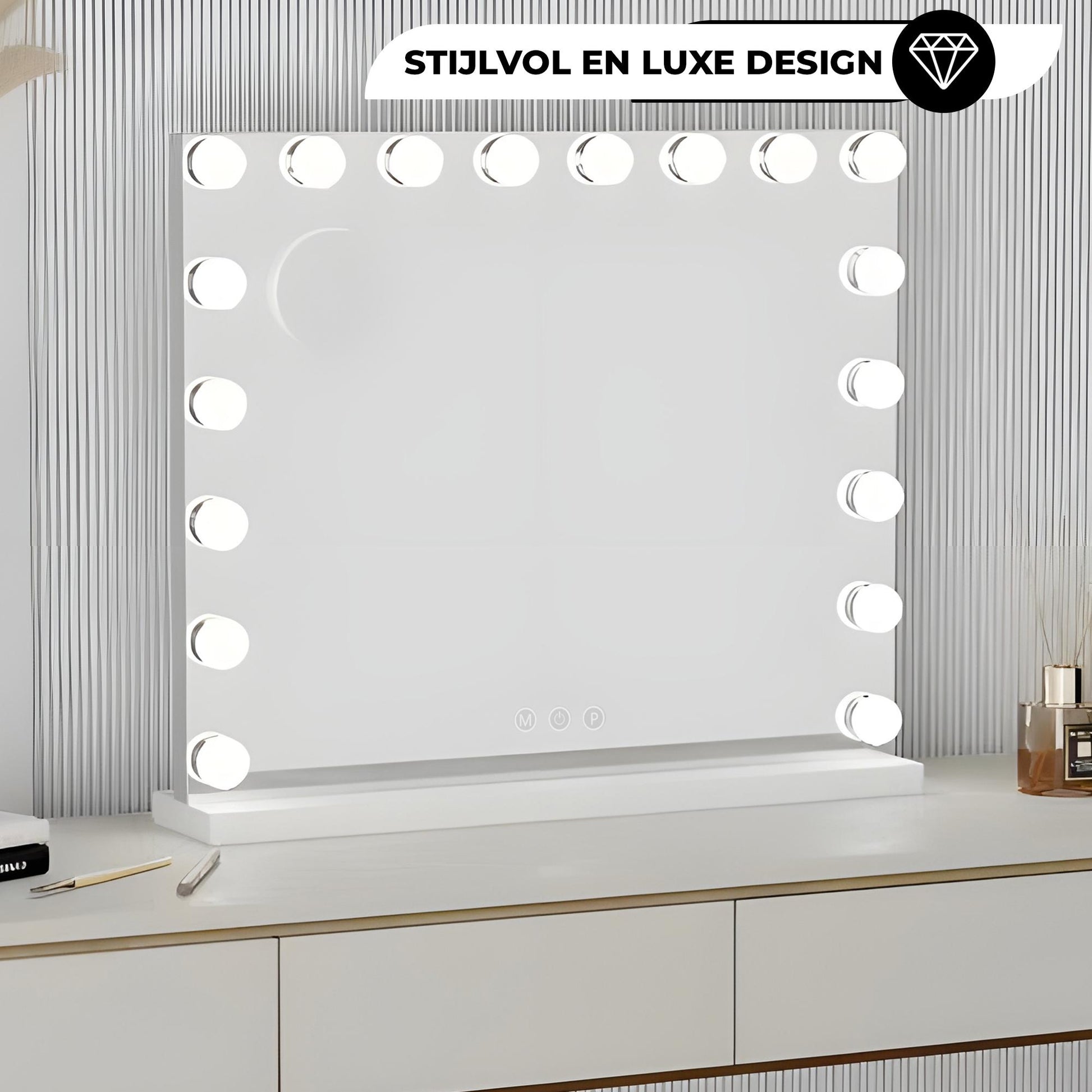 Hollywood Spiegel – 80×60Cm - Baytliving