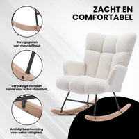 Bayt Schommelstoel - Wit - Baytliving