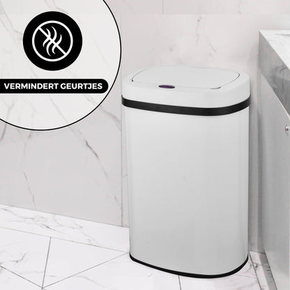 Bayt Prullenbak 60 liter - Sensor Prullenbak - Wit - Outlet