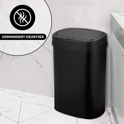 Bayt Prullenbak 60 liter - Sensor Prullenbak - Zwart - Outlet
