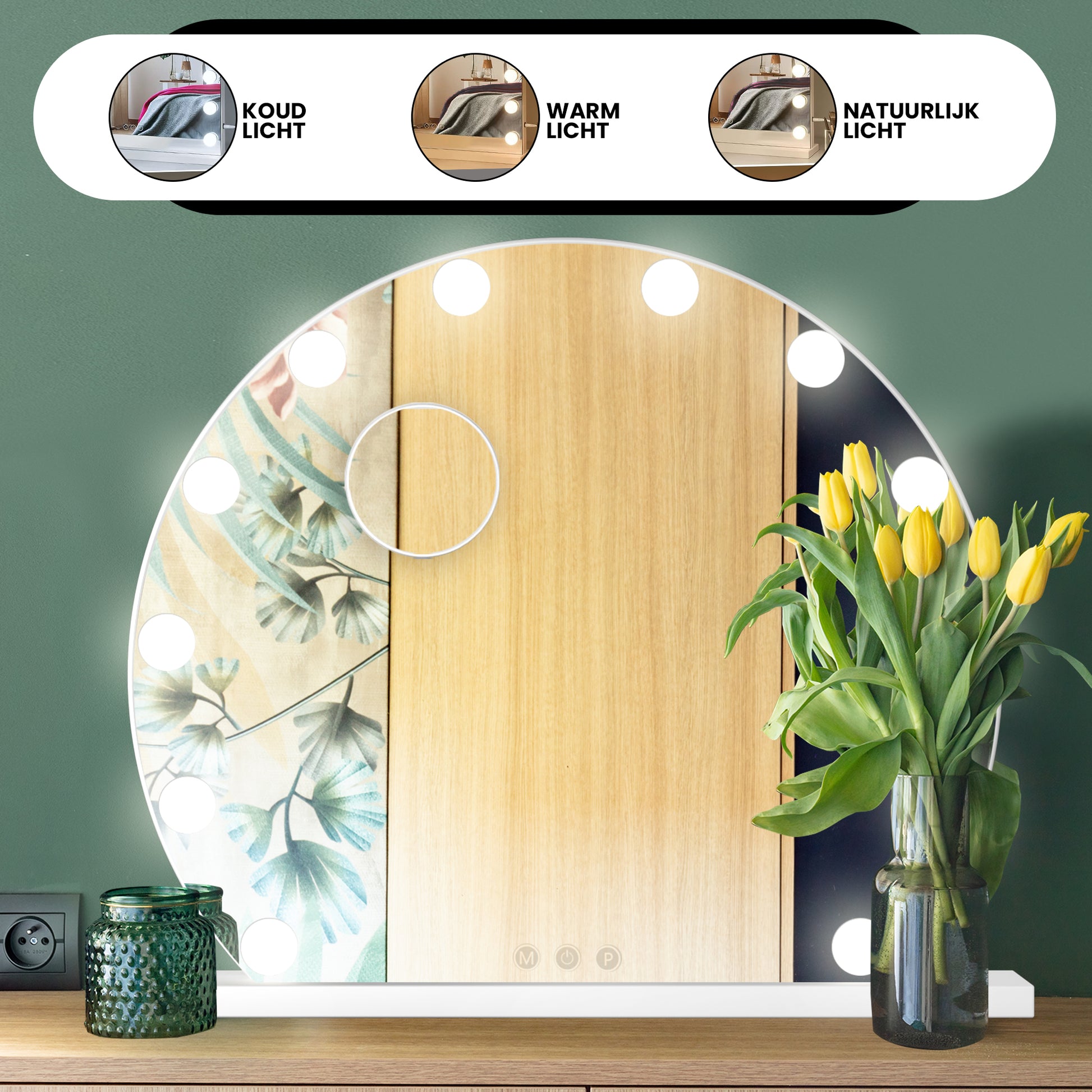 Hollywood Spiegel Ø 55cm - Baytliving
