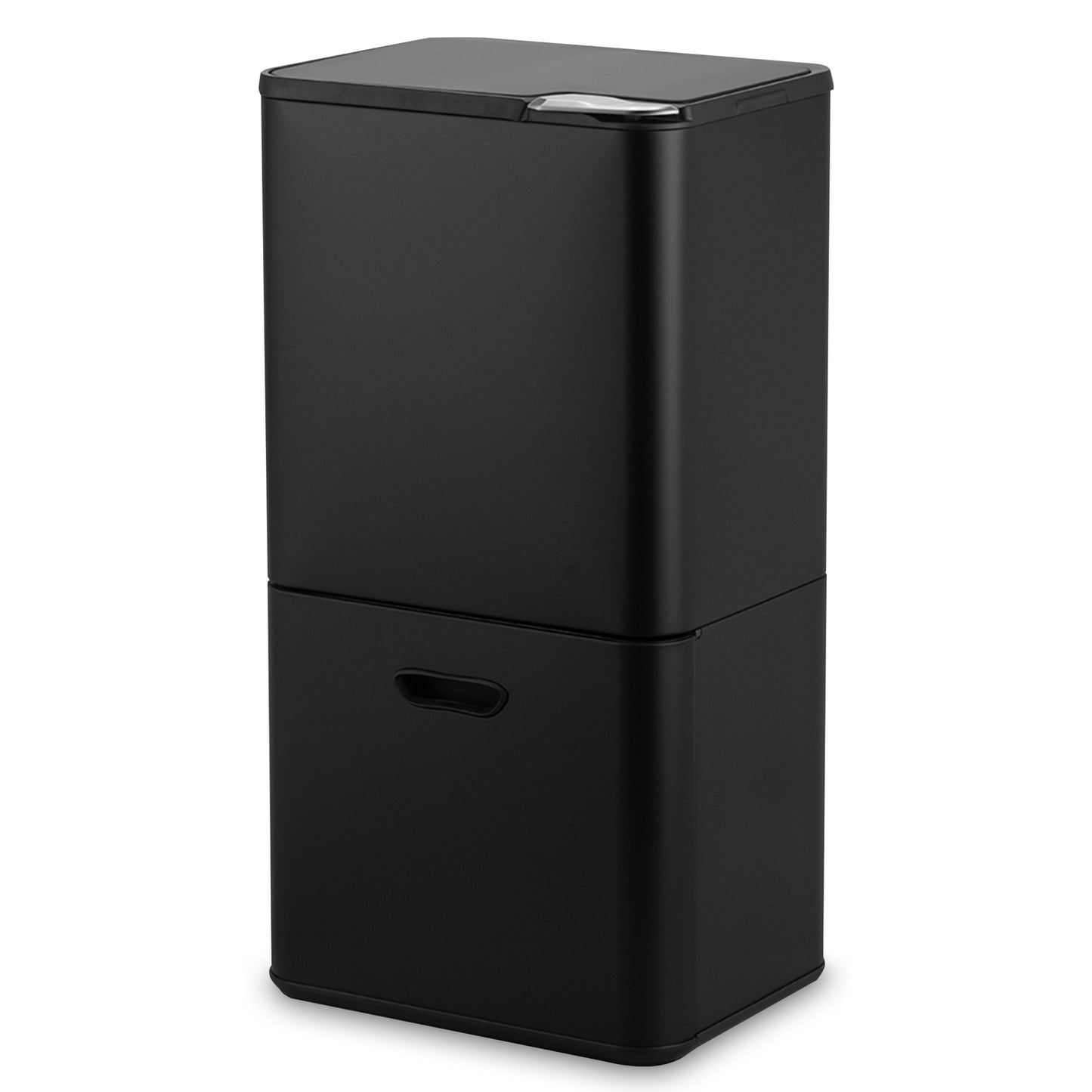 Bayt Prullenbak 60 liter - 2 compartimenten - Zwart - Outlet