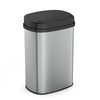 Prullenbak 60 Liter met Touchbediening - Zilver