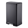 Bayt Prullenbak 60 Liter – Pedaalprullenbak - Zwart - Outlet