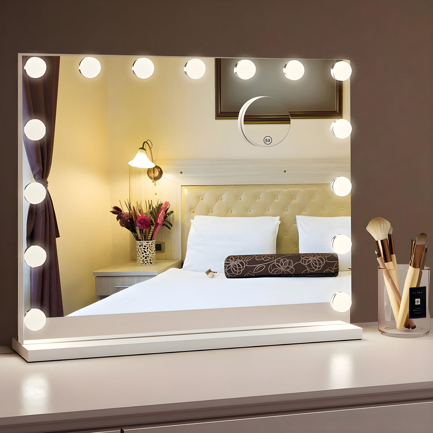 Hollywood Spiegel - 58x46cm - 5x Vergroting