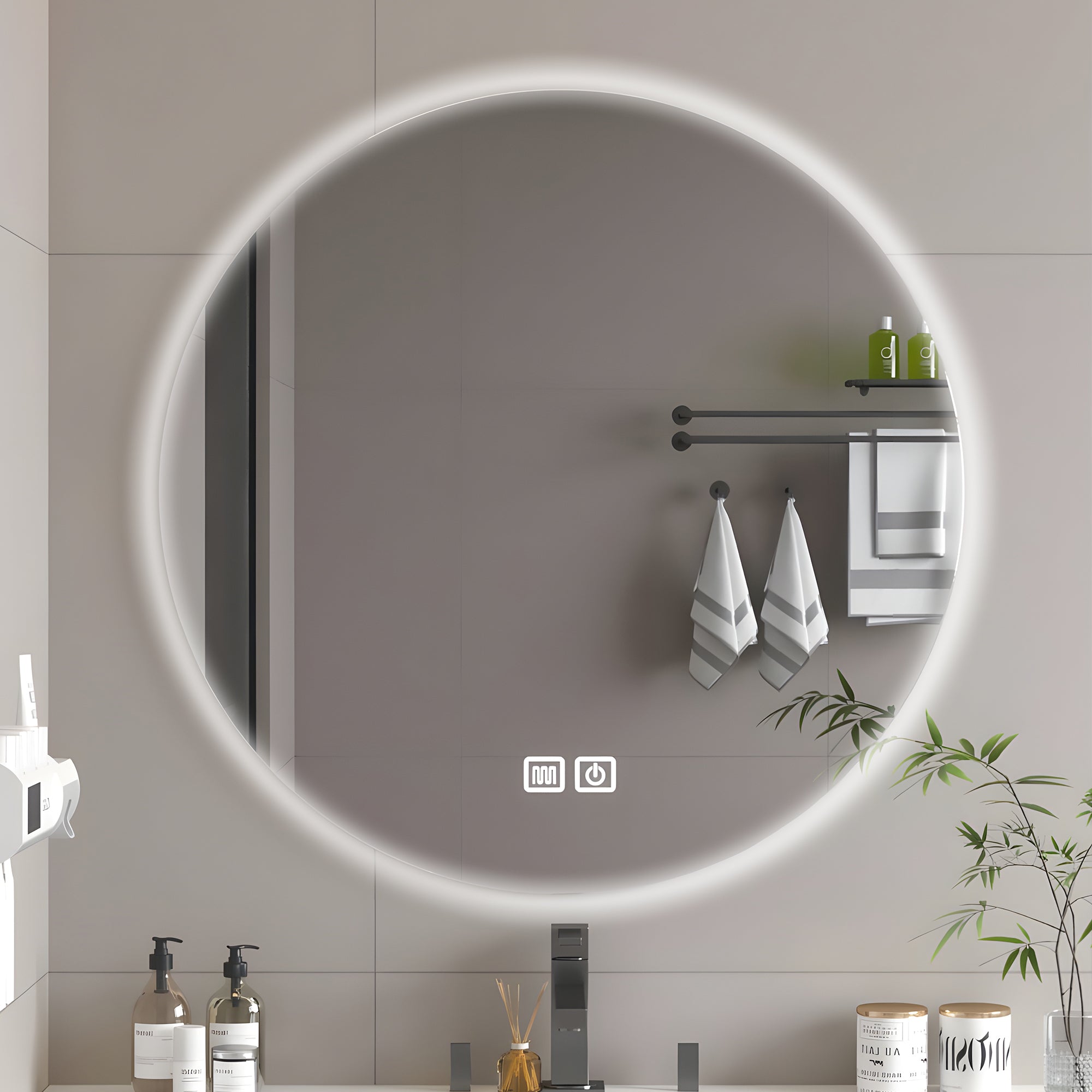 Bayt Badkamerspiegel met LED - Ø 60 CM - Baytliving