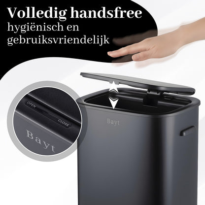 Bayt Prullenbak met pootjes - Sensor - Baytliving