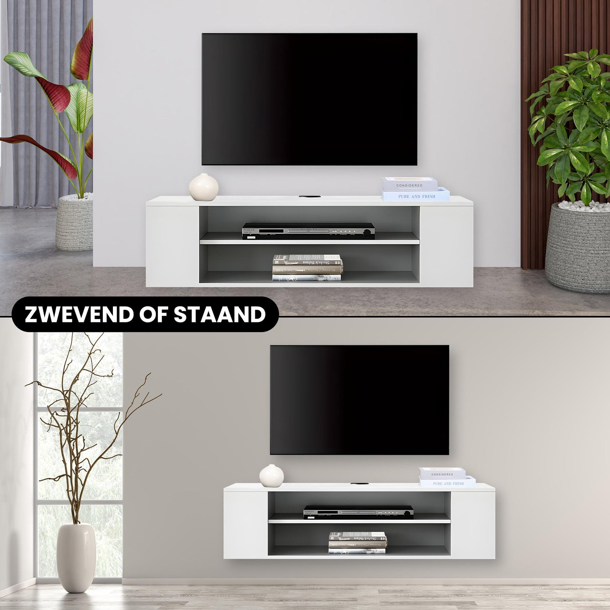 Bayt TV Meubel – Wit - Baytliving