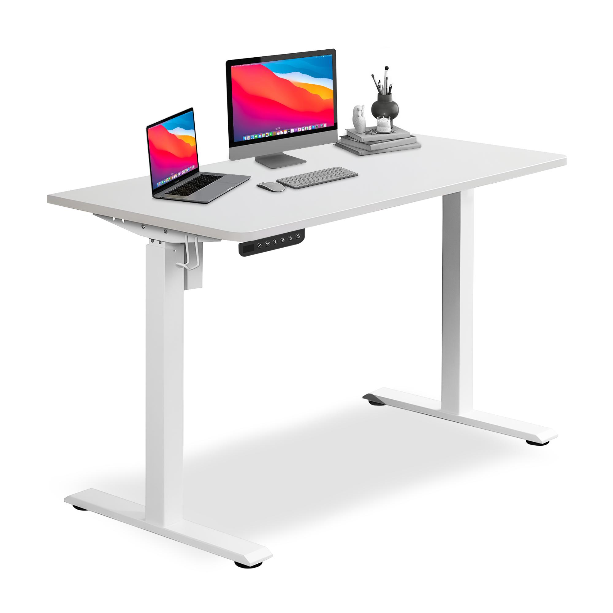 Bayt Zit-Sta Bureau – In Hoogte Verstelbaar – 120 x 60 cm – Wit - Baytliving