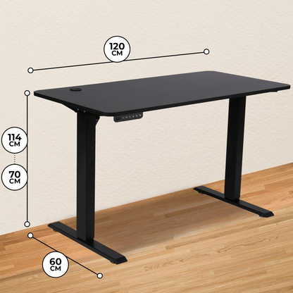 Zit-Sta Bureau Elektrisch Verstelbaar – 120 x 60 cm – Zwart - Baytliving
