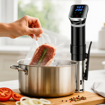 Bayt Sous Vide Stick Zwart - Precisie Slowcooker tot 95°C - Touchscreen & Nauwkeurige Temperatuur