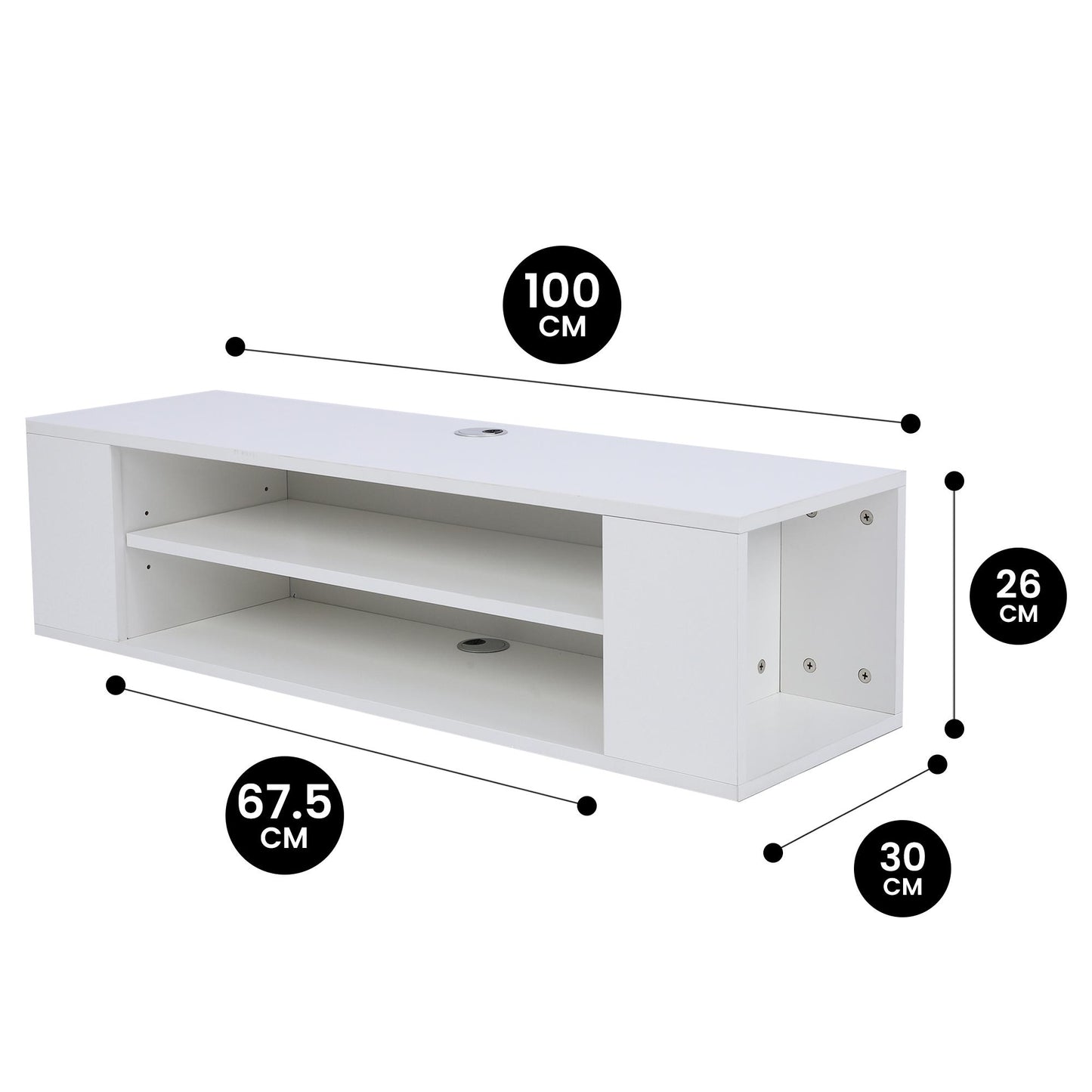 Bayt TV Meubel – Wit - Baytliving