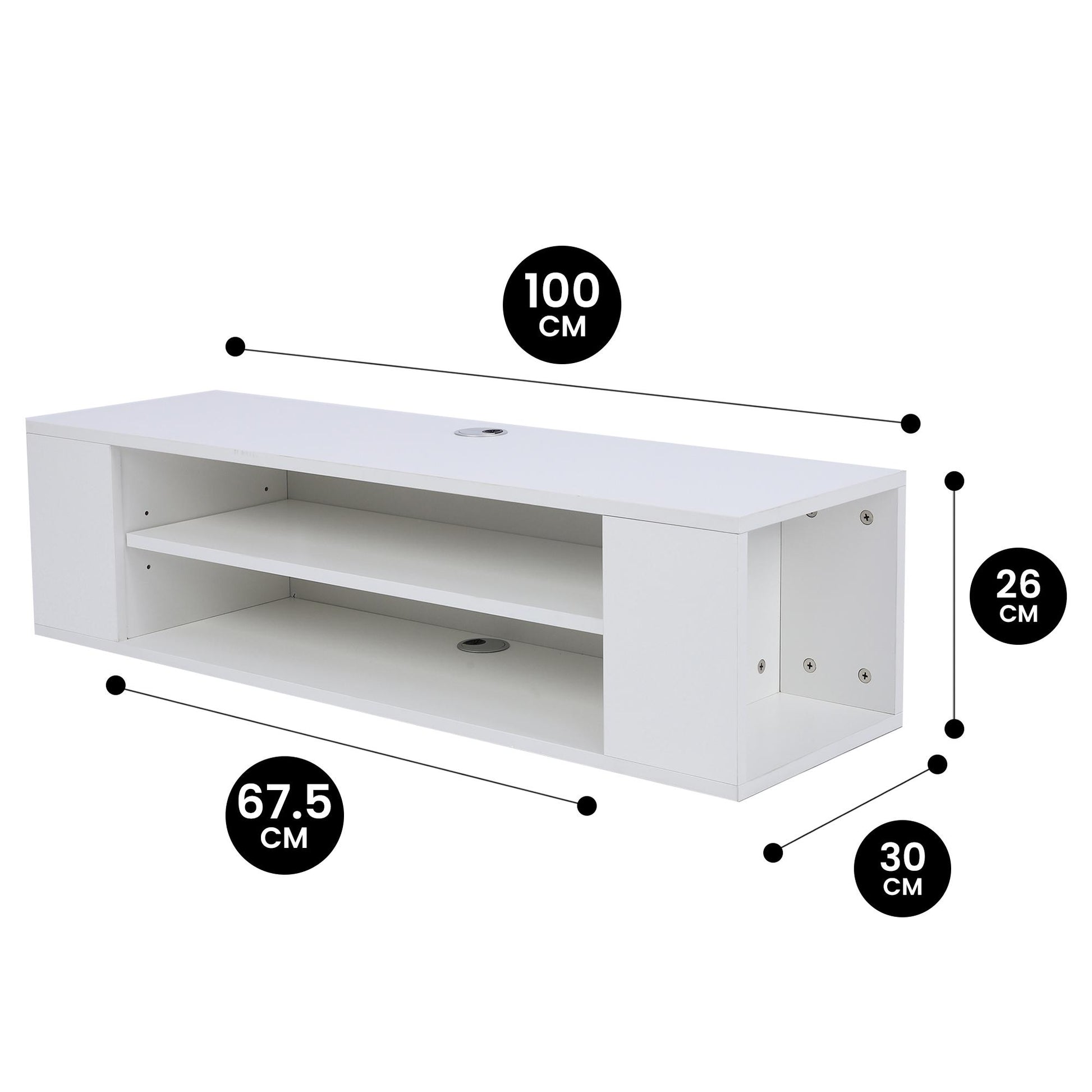 Bayt TV Meubel – Wit - Baytliving